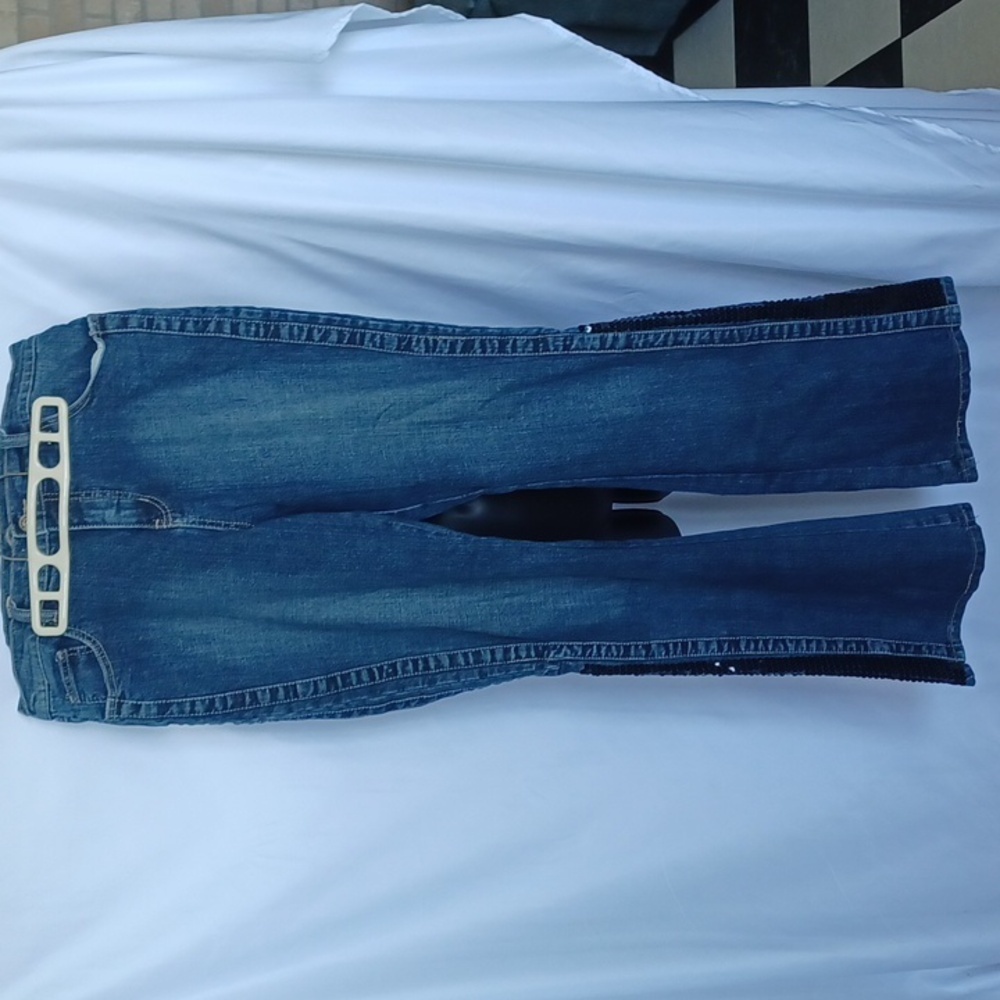 Zenim Boutique jeans, bell bottom, sequins